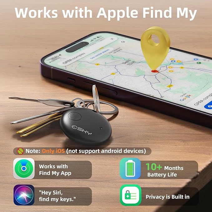 Esky Bluetooth Tracker Tag-4 Pack, Smart Luggage Tracker Compatible - Image 2