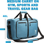 Bago Foldable Duffel Bags for Traveling Women & Men - 40L Sports Packable - Image 3