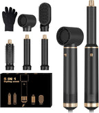 5 in 1 Blow Dryer Brush, Negative Ion Hair Dryer Brush Set Upgrade Hot Air Brush Air Styler Curling Wrap Air Curler, Curling Iron Hair Styling Tools As A Gift for Straight/Curl/Drying/Smoothing