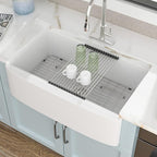 33 White Farm Sink Workstation - Image 3
