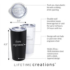 Lifetime Creations Custom Lacrosse Coach Tumbler - Image 7
