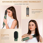 5 in 1 Blow Dryer Brush, Upgrade Hair Dryer Brush Set Negative Ion Air Styler Curling Wrap Air Curler, Hot Air Brush Curling Iron Hair Styling Tools As A Gift for Straight/Curl/Dry/Smooth