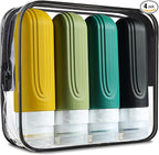 Travel Bottles for Toiletries, Tsa Approved 3oz Travel Size Containers BPA Free by Mrsdry