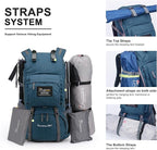 MOUNTAINTOP 40L Hiking Backpack Lightweight Travel Backpack - Image 8