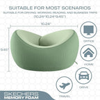 Skechers Women's Memory Foam Neck Pillow, Comfortable & Breathable Travel Pillow - Image 5