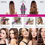 Round Volumizing Brush Attachment for Airwrap, Oval Shape, Hair Styling Tool,Gold