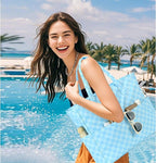 LEDAOU Beach Bag Waterproof Sandproof Women Tote Bag Pool Bag - Image 4