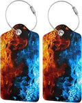 2-Pack Cool Ice and Fire Luggage Tags by OUZPGAQ