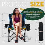 Overmont Oversized Folding Camping Chair - Image 3