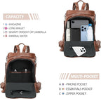 Women Backpack Purse PU Leather Anti-theft Casual Shoulder Bag Fashion Ladies - Image 7