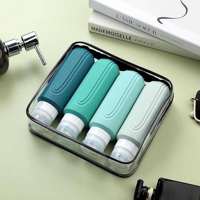 Travel Bottles for Toiletries, Large 6oz Oversize Containers, BPA Free Leak - Image 7