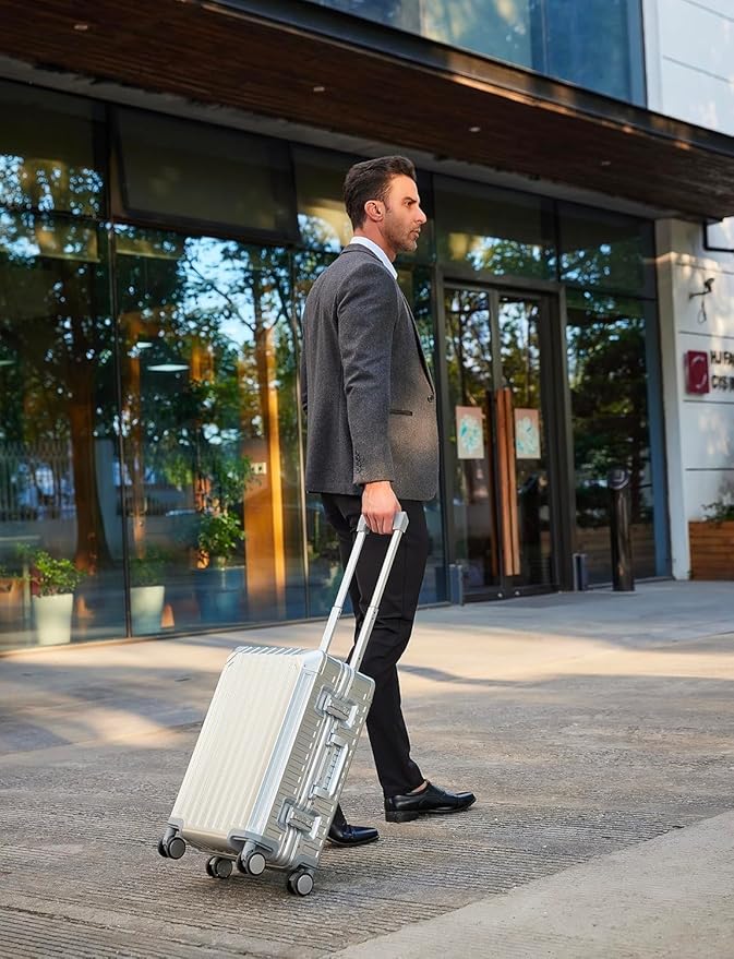 Mvst Luggage Premium All Aluminum Magnesium Carry On 20'' Lightweight Metal - Image 7