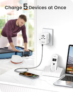 LENCENT Universal Travel Adapter, 65W GaN International Fast Charger - Image 5