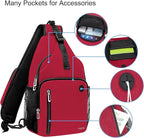MOSISO Sling Backpack Bag, Crossbody Shoulder Bag Travel Hiking Daypack Chest - Image 3