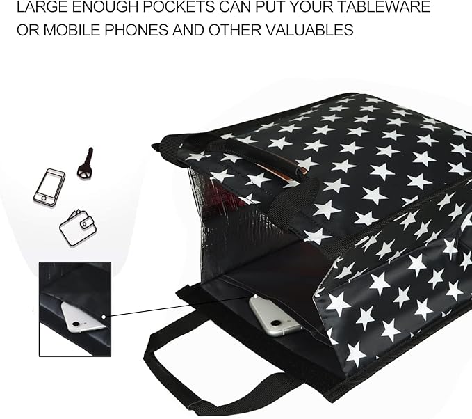 Lunch Bags for Women Insulated Reusable Lunch Tote - Image 6