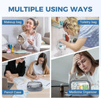 Moyad TSA Approved Clear Toiletry Bag, 3 Pack Quart Size 3-1-1 Liquids Pouch - Image 6