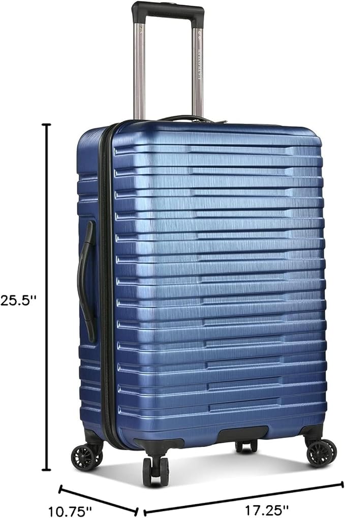 U.S. Traveler Boren Polycarbonate Hardside Rugged Travel Suitcase Luggage - Image 8