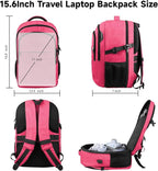 Lapsouno Travel Laptop Backpack, 15.6 Inch Travel Laptop Backpack, Water - Image 2