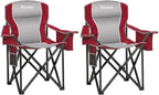 Padded Camping Chairs for Adults, Oversized Folding Outdoor Chairs, Weight by VOYSIGN