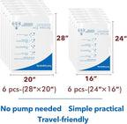 12 Pack Compression Bags for Travel | Vacuum Seal Storage Bags for Luggage & - Image 7