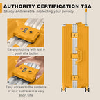 AnyZip Luggage Sets 2 Piece Aluminum Frame Carry On and Checked Suitcase PC ABS - Image 5