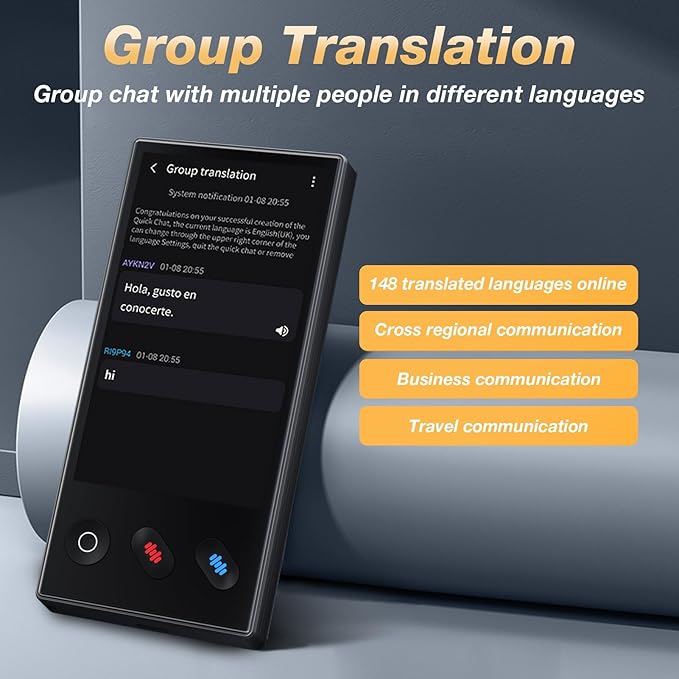 Language Translator Device 2025, AI & ChatGPT & No WiFi Needed, Real-Time Two - Image 7