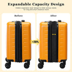 16 Inch Carry On Luggage Airline Approved, Expandable Lightweight ABS+PC Hard - Image 2