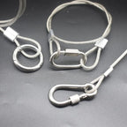 10 pcs 20 inch 3mm Thickness Stainless Steel Wire Cable - Image 6
