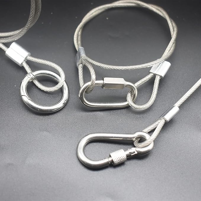 20 pcs 6 inch 3mm Thickness Stainless Steel Wire Cable - Image 6