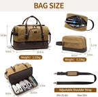 Nerlion Weekender Bag with Shoe Compartment Large Overnight Bag - Image 5