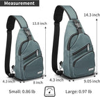 AMJ Crossbody Sling Bag Men Women, Casual Shoulder Backpack, Chest Daypack - Image 2
