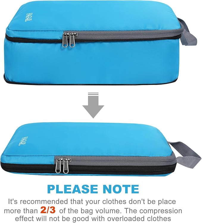 BAGAIL 4 Set/6 Set/8 Set Compression Packing Cubes Travel Accessories - Image 3