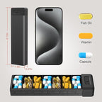 HEIYING Pill Organizer with Aluminum Shell - Image 6