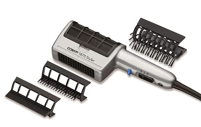 Conair 3-in-1 Styling Hair Dryer, 1875W Hair Dryer with 3 Attachments