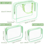 APREUTY Clear Makeup Bags, TSA Approved 6 Pcs Cosmetic Makeup Bags Set Clear PVC - Image 5