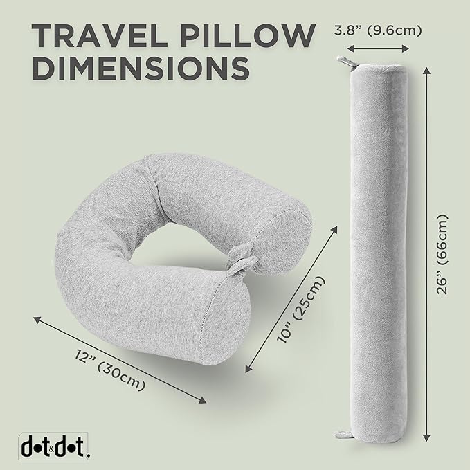 Dot&Dot Twist Memory Foam Travel Pillow - Image 7