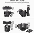 Leofoto Professional Camera Tripod, 4 Leg Sections, 360° Ball Head, Max Load - Image 2