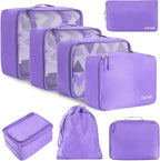 BAGAIL 8 Set Packing Cubes Luggage Packing Organizers by BAGAIL