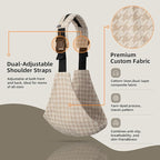 Baby Sling Carrier Newborn to Toddler, 2025 Upgraded Houndstooth Baby Sling - Image 3
