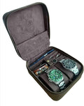 Watch Travel Case for Men, Genuine Leather Watch Case Travel Jewelry Case by UPRESYE