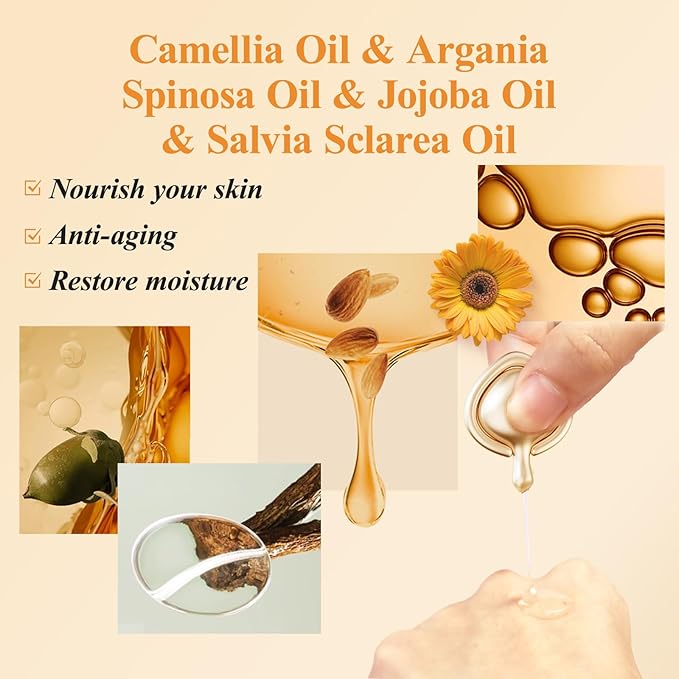 Triple Retinol Serum for Face - Anti-Aging Wrinkle Night Retinol +HPR Capsules, Peptide Serum for Women, Reduce Fine Lines, Tighten Sagging Skin Vitamin A
