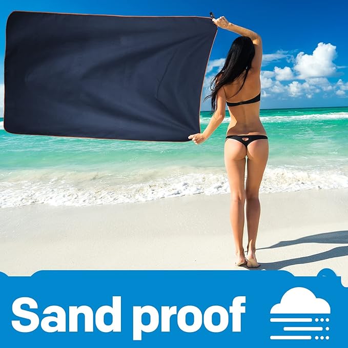 HOEAAS 2 Pack Microfiber Camping Towels, Quick Dry Towel, Super Absorbent Ultra - Image 8