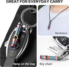 TISUR Titanium Emergency Whistle, EDC Safety Whistles Necklace Loud up to 120db - Image 7