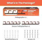 Fishing Rod Holder for Garage, H5 Wall or Ceiling Mounted Fishing Pole Holders - Image 8