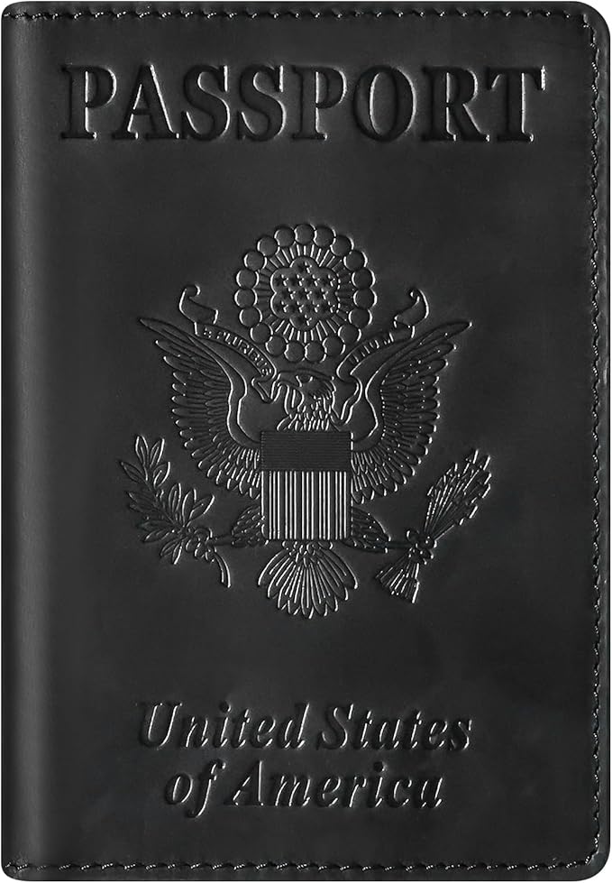 BIAOTIE Premium Leather Passport Holder Covers, Rfid Travel Wallet Passport by BIAOTIE