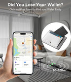 Ultra-Thin Air Tag Wallet Tracker Card 0.07in IP68 Waterproof Bluetooth Tracker - Image 5