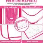 AURUZA 4 Pack Clear Toiletry Bag, Portable Travel Makeup Pouch - Image 4