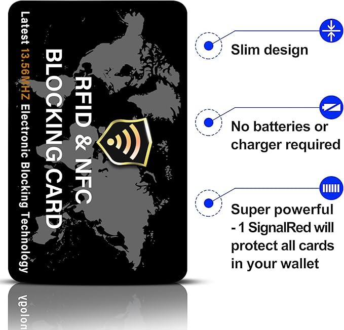 SaiTech IT 5 Pack RFID Blocking Card NFC Contactless Debit/Credit Card ATM - Image 5