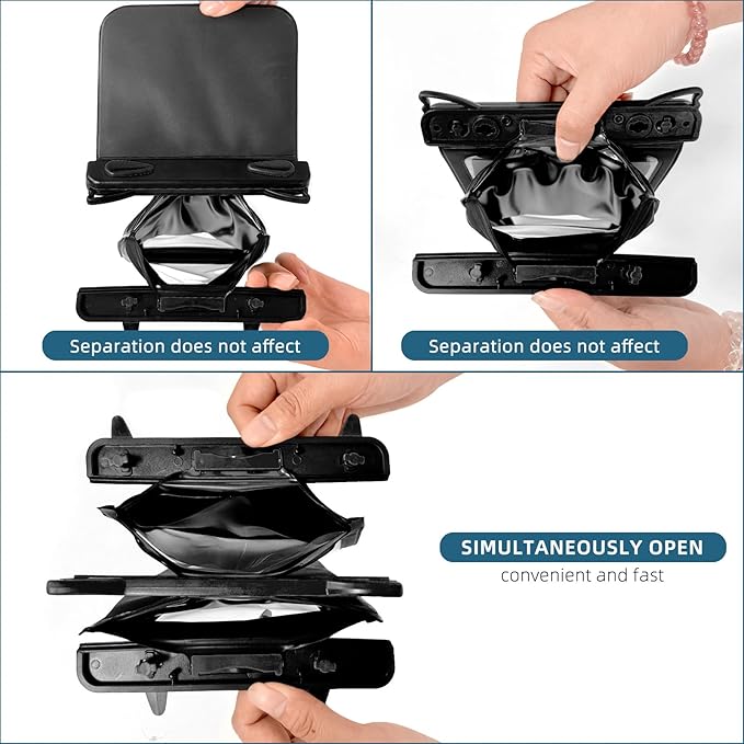 Waterproof Phone Pouch Double Pocket, Floating IPX8 8.5 inch Waterproof Phone - Image 8