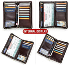 Top Grain Leather Travel Passport Wallet Holder - Image 6